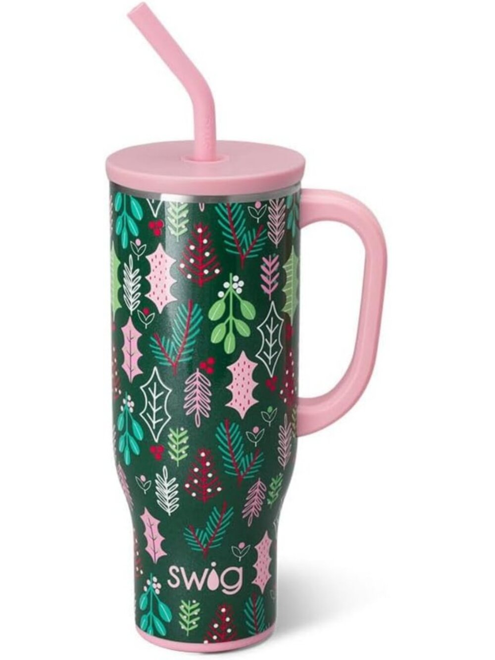 30oz Insulated Travel Mug with Handle & Straw | Stainless Steel Tumbler, Cup